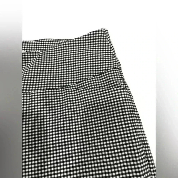 Lisette Black and‎ White Gingham Pull On Stretch Bermuda Short Mid Rise US 6 - Picture 9 of 11